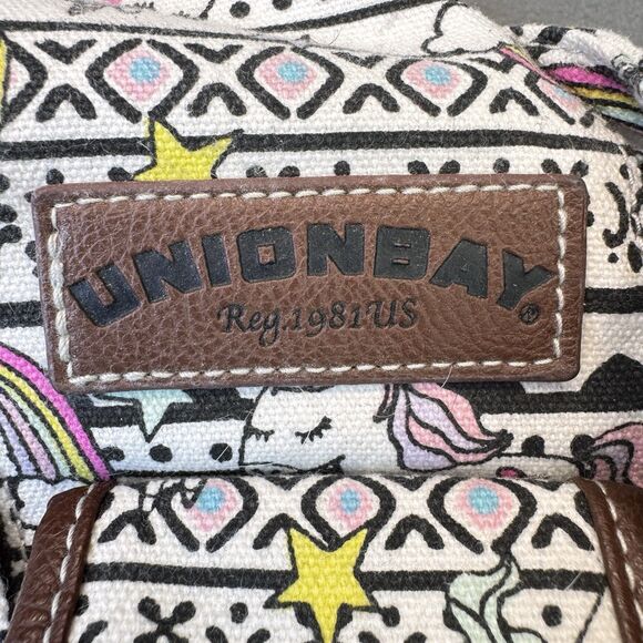 Unionbay Sling Crossbody Backpack Bag Girls Unicorn Rainbow Hearts Stars Canvas - Picture 15 of 16